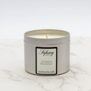 Jasmine & Magnolia Silver Tin Candle