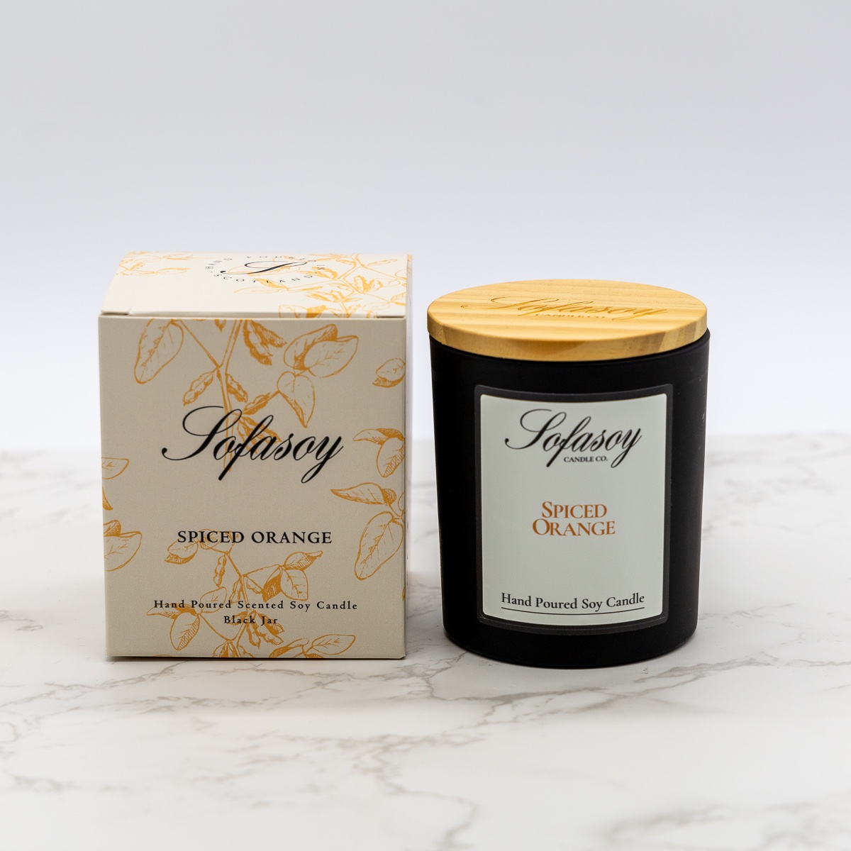 Spiced Orange Black Jar Candle